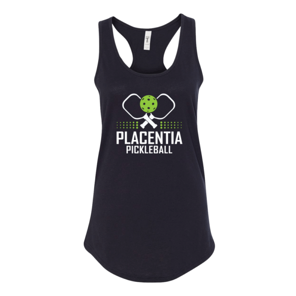 Placenta Pickleball Paddle and Ball Womens Tank Top