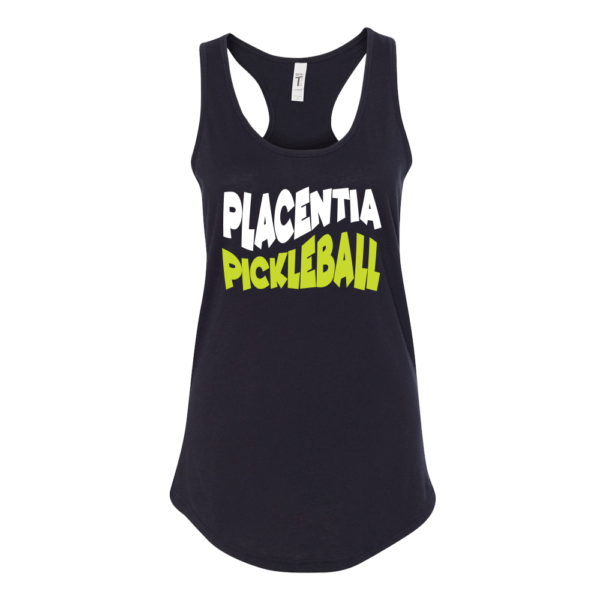 Placenta Pickleball Wavy Womens Tank Top