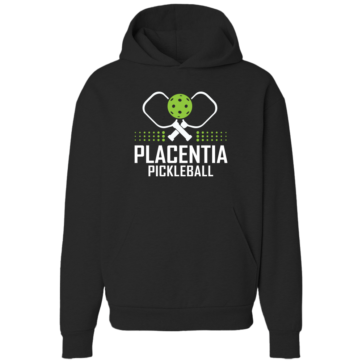 Placentia Pickleball Paddle and Ball Hoodie